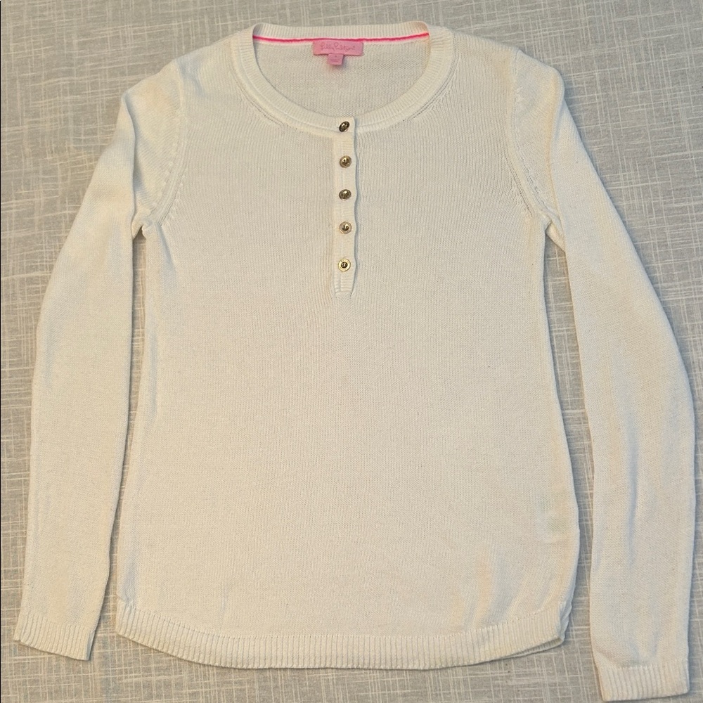 Lilly Pulitzer Cream Crew Neck Sweater
